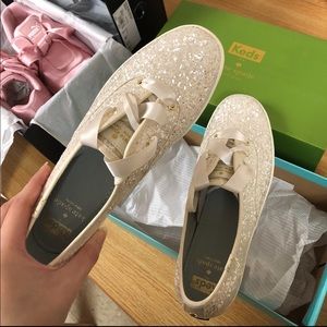 keds x kate spade new york glitter sneakers